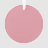 Weihnachtsrosa-Schmuck Ornament (Rückseite)