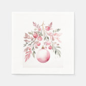 Weihnachtsrosa Serviette (Vorderseite)