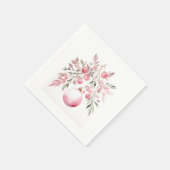 Weihnachtsrosa Serviette (Ecke)