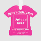 Weihnachtsrosa T - Shirt Form Acryl Ornament (Vorderseite)