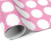 Weihnachtsrosa und weiß geschenkpapier (Rolleneckpunkt)