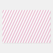 Weihnachtsrosa und Weiß Muster Geschenkpapier Set (Vorderseite 2)