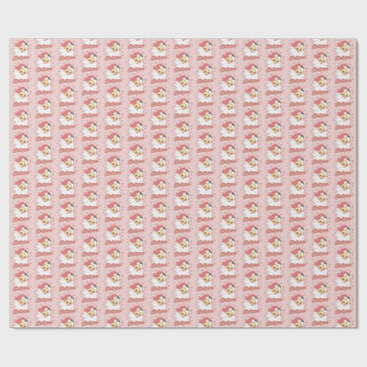 Weihnachtsrosa Weihnachtsfeiertag Geschenkpapier (Flach)