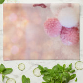 Weihnachtsrosa & Weißer Flusssnowman Geschirrtuch (Gefaltet)