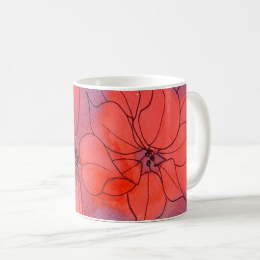 WeihnachtsRose Kaffeetasse (VorderseiteRechts)