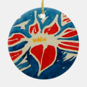 WeihnachtsRose Keramikornament (Hinten)