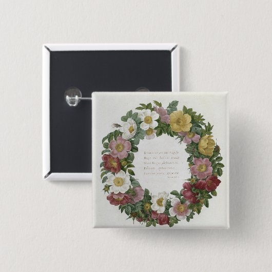 WeihnachtsRosen Button (Vorne & Hinten)