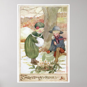 WeihnachtsRosen durch Anne Anderson Poster