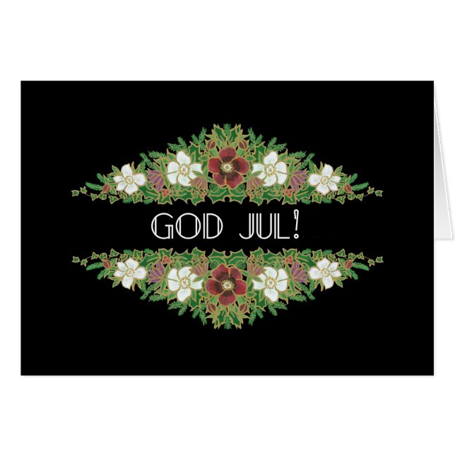 WeihnachtsRosen, Hellebores, norwegische Sprache (Vorderseite (Horizontal))