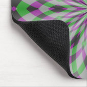 Weihnachtsrosetten in Lila, grün und schwarz Mousepad (Ecke)