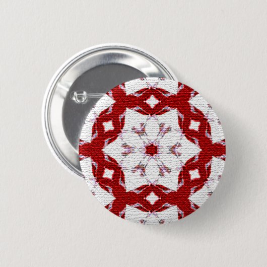 Weihnachtsrot Button (Vorne & Hinten)