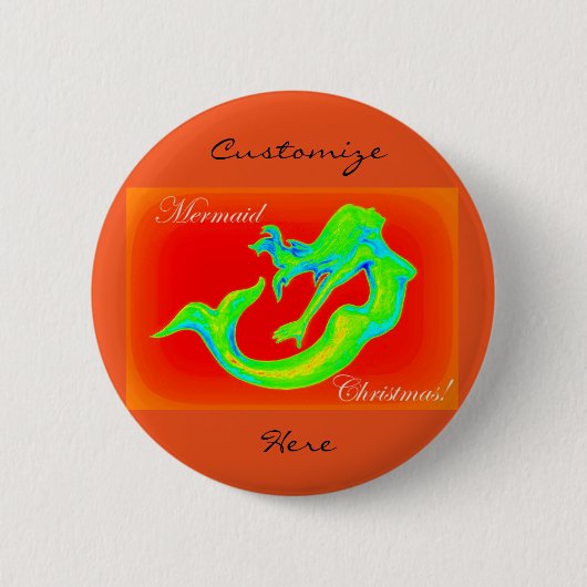 Weihnachtsrot Button (Vorderseite)