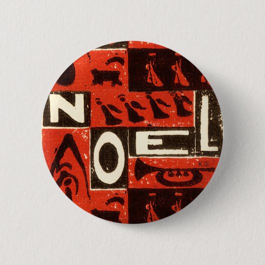 Weihnachtsrot Button (Vorderseite)
