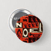 Weihnachtsrot Button (Vorne & Hinten)