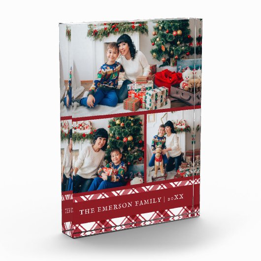 Weihnachtsrot Fotoblock (Links)