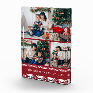 Weihnachtsrot Fotoblock