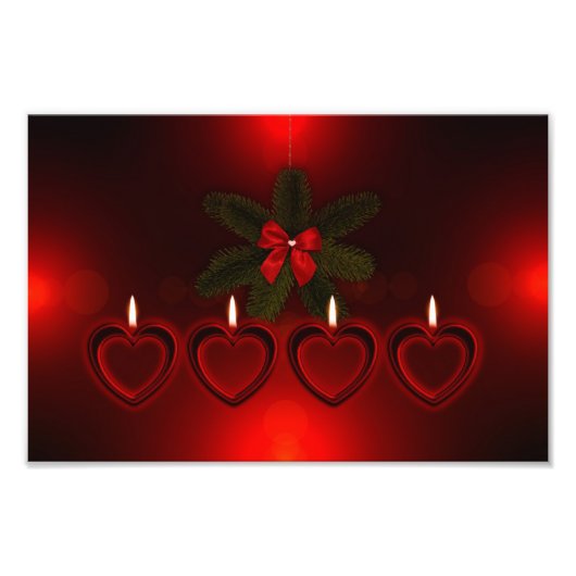 Weihnachtsrot Fotodruck (Vorne)