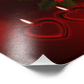 Weihnachtsrot Fotodruck (Ecke)