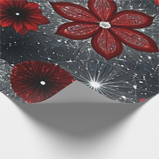 Weihnachtsrot Geschenkpapier (Ecke)