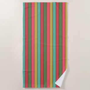 Weihnachtsrot Gold Grün Farbe auf Aquarellpapier Strandtuch