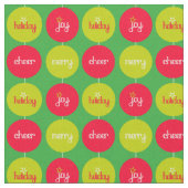 Weihnachtsrot-grüne Bausteine Stoff (Nahaufnahme)