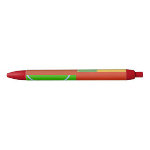 Weihnachtsrot Grüne Geometrie  Kugelschreiber