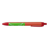 Weihnachtsrot Grüne Geometrie Kugelschreiber (Unterseite)