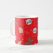Weihnachtsrot Kaffeetasse (Vorderseite Links)
