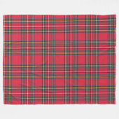 Weihnachtsrot Kariert Fleecedecke (Vorderseite (Horizontal))