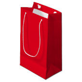 Weihnachtsrot Kleine Geschenktüte (Vorderseite Schrägansicht)
