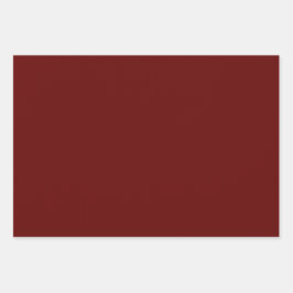 Weihnachtsrot, kräftig rot, tiefrot, schlicht rot geschenkpapier set