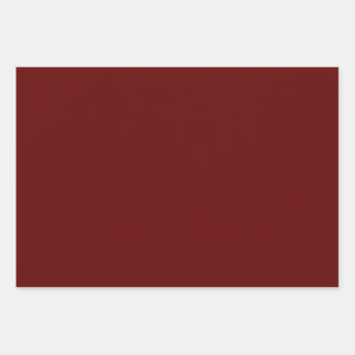 Weihnachtsrot, kräftig rot, tiefrot, schlicht rot geschenkpapier set