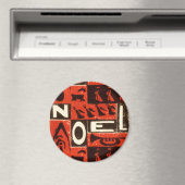 Weihnachtsrot Magnet (In Situ (Geschirrspüler))