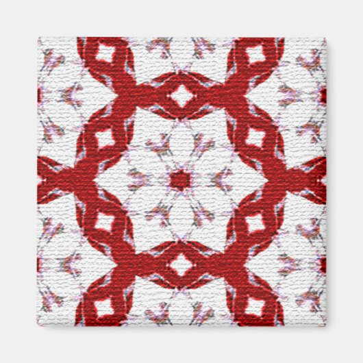 Weihnachtsrot Magnet (Vorne)