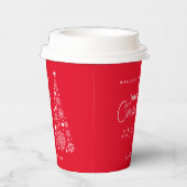 Weihnachtsrot Pappbecher (Rechts)