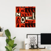 Weihnachtsrot Poster (Heimbüro)