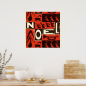 Weihnachtsrot Poster (Küche)