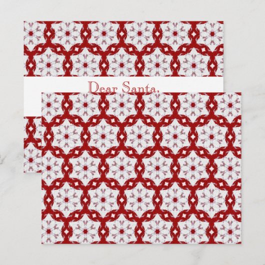 Weihnachtsrot Postkarte (Vorne/Hinten)