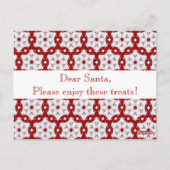 Weihnachtsrot Postkarte (Rückseite)