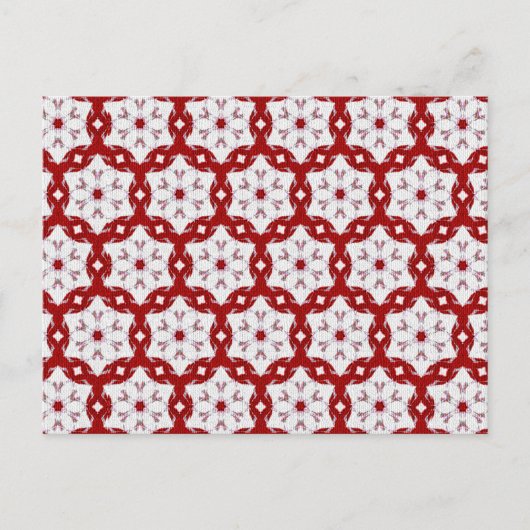 Weihnachtsrot Postkarte (Vorderseite)