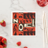 Weihnachtsrot Serviette (Beispiel)