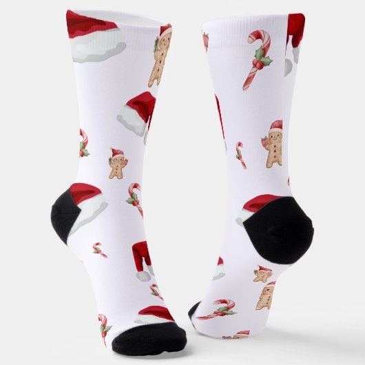 Weihnachtsrot Socken (Gewinkelt)