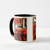 Weihnachtsrot Tasse (Vorderseite Links)