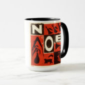 Weihnachtsrot Tasse (VorderseiteRechts)