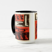 Weihnachtsrot Tasse (Vorderseite Links)