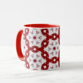 Weihnachtsrot Tasse (Vorderseite Links)