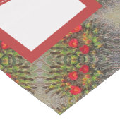 Weihnachtsrot und Abstraktes Muster Kurzer Tischläufer (Ecke)