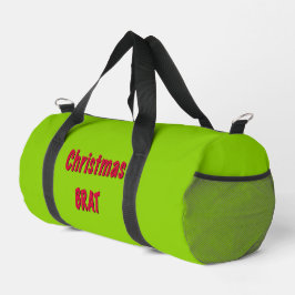 Weihnachtsrot und Brat Green Duffle Bag