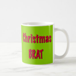 Weihnachtsrot und Brat Green Kaffeetasse