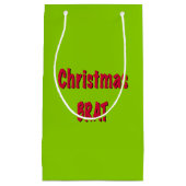 Weihnachtsrot und Brat Green Kleine Geschenktüte (Vorderseite)